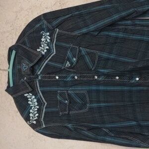 Cowgirl hardware Long sleeve western shirt XL